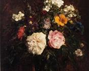 Still Life with Flowers - 亨利·方丹·拉图尔